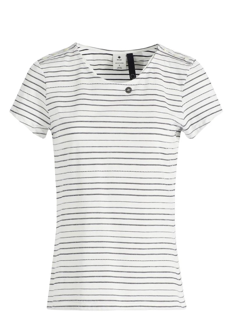 Brandneu 🎉 Khujo RAFAELA - T-Shirt Print - Weiß-schwarz Gestreift, Damen ✔️ 8 Brandneu 🎉 Khujo RAFAELA - T-Shirt Print - Weiß-schwarz Gestreift, Damen ✔️ – Bild 8