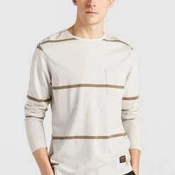 Auslauf 💯 Khujo LUCIAN - Langarmshirt - Beige, Herren ⭐