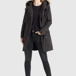 Bester Verkauf ❤️ Khujo ZARIA - Parka - Black, Damen ⌛ -Khujo Verkaufsladen 47368ec446254b1dbca06d163df490d0