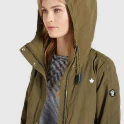Budget 🤩 Khujo ZAHIRA2 - Übergangsjacke - Khaki, Damen ⭐ -Khujo Verkaufsladen 489cc7e25ee84baaa71500f06b43a048