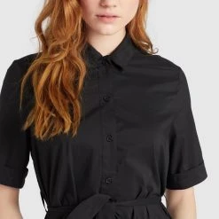 Billig 🎉 Khujo WENDY - Blusenkleid - Schwarz, Damen ✔️ -Khujo Verkaufsladen 48edd9aa2c454bcdbabee5eac79c14a1