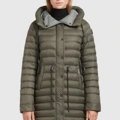 Budget ❤️ Khujo NIANA2 SHINE - Wintermantel - Dunkeloliv, Damen ⌛
