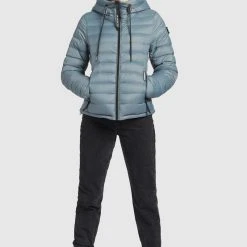 Coupon 🛒 Khujo LOVINA2 SHINE - Leichte Jacke - Blaugrau, Damen 🥰