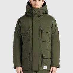 Billig 🌟 Khujo HAMLET - Winterjacke - Dunkeloliv, Herren 🛒