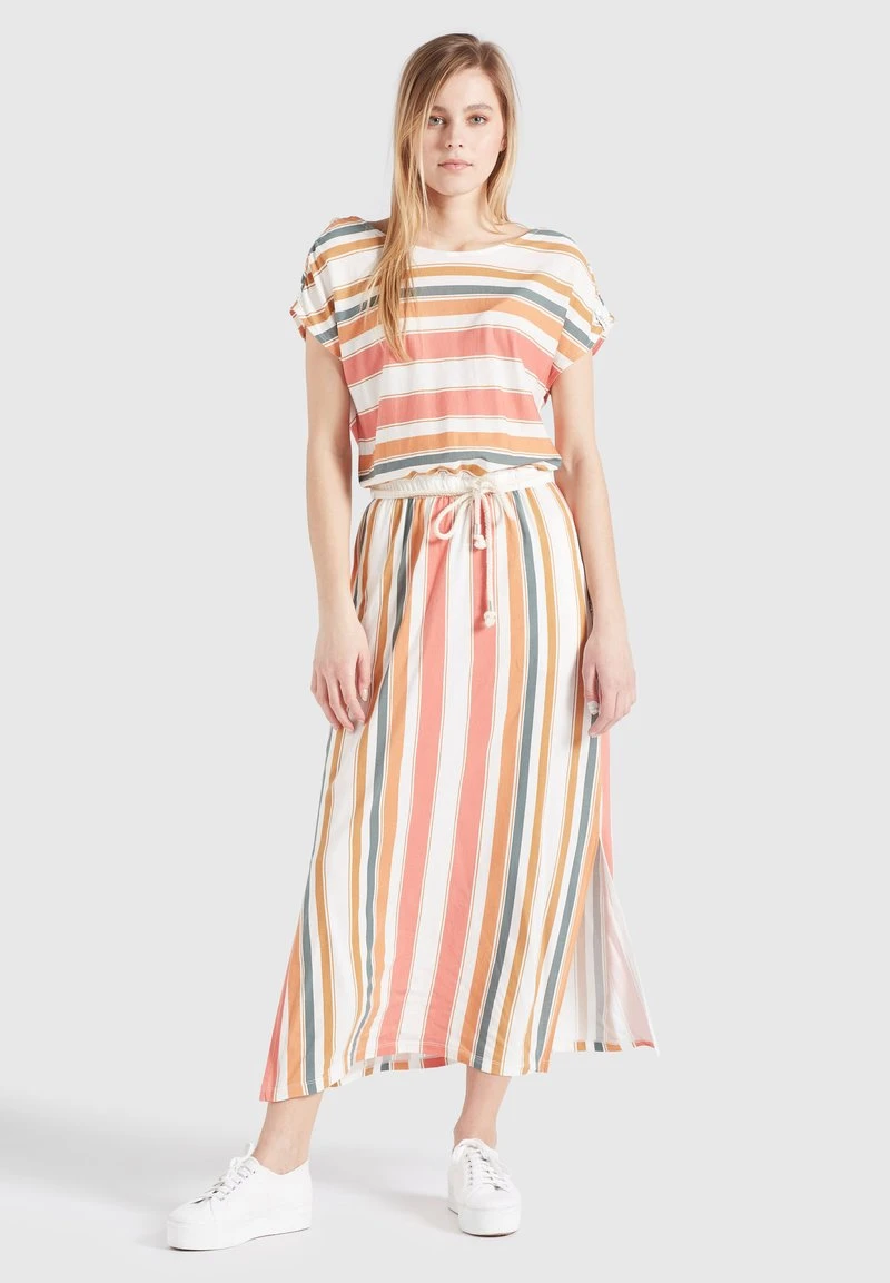 Top 10 🥰 Khujo DOREEN - Maxikleid - Mehrfarbig Gestreift, Damen ✔️ 1 Top 10 🥰 Khujo DOREEN - Maxikleid - Mehrfarbig Gestreift, Damen ✔️