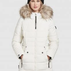 Aktion ⌛ Khujo AMARAY2 - Wintermantel - Naturweiß, Damen 😉