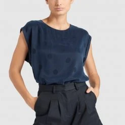 Bester Verkauf 🌟 Khujo MALVINA - Bluse - Dark Blue, Damen ✨ -Khujo Verkaufsladen 50582f8693f646429f88a54f424eee7a