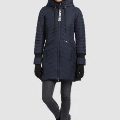 Großhandel ⌛ Khujo MANTEL TOOTS STRUCTURED - Wintermantel - Dunkelblau, Damen ⭐