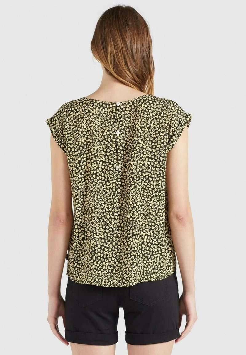 Billig ✨ Khujo LOMBA - Bluse - Schwarz-gelb Geblümt, Damen ✨ 3 Billig ✨ Khujo LOMBA - Bluse - Schwarz-gelb Geblümt, Damen ✨ – Bild 3
