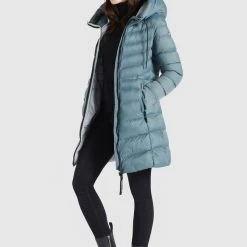 Besorgen ✔️ Khujo TUHANI SHINE - Wintermantel - Blaugrau, Damen 🔔 -Khujo Verkaufsladen 54f7abd2cf0f46a3b03b6253a72a096d