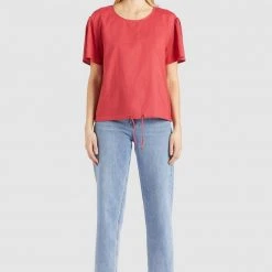 Neu 🎁 Khujo ALONNA - T-Shirt Print - Red, Damen 🎉