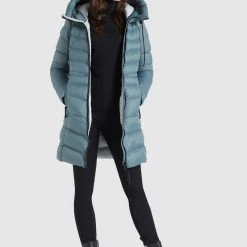 Besorgen ✔️ Khujo TUHANI SHINE - Wintermantel - Blaugrau, Damen 🔔 -Khujo Verkaufsladen 5759f170c86c46e3b2520e23627c2fbf