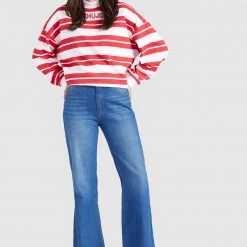 Bestpreis 🔔 Khujo APONA - Sweatshirt - Rot-weiß Gestreift, Damen 🔥