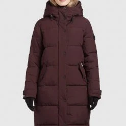 Billig ✨ Khujo DAKOTA - Wintermantel - Weinrot, Damen ❤️