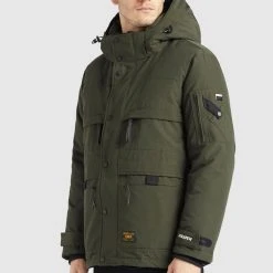 Neu 🔔 Khujo BOYNTON - Winterjacke - Dunkeloliv, Herren 😍 -Khujo Verkaufsladen 5aa3472824864e1faebf7be14821373e