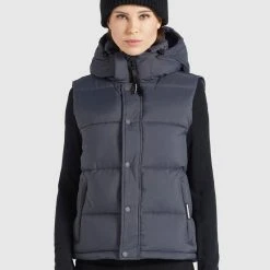 Schlussverkauf 🔔 Khujo MARGARIDA MATT - Weste - Grau, Damen ⭐