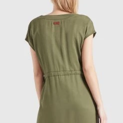 Blitzangebot ✔️ Khujo ANNELI - Jeanskleid - Khaki Gewaschen, Damen 🎁 -Khujo Verkaufsladen 5deb8955c5b1467fa679622f2aba8a75