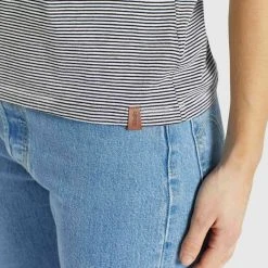 Auslauf 🛒 Khujo BABSI - T-Shirt Print - Schwarz Weiß Gestreift, Damen ⌛ -Khujo Verkaufsladen 5f03468ddf2142c0ac5517c6031b1191