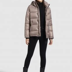 Blitzangebot ⌛ Khujo GERDA SHINY - Wintermantel - Taupe Glänzend, Damen 🥰 -Khujo Verkaufsladen 63b0423b5a0e4d53813bae3b7205b841