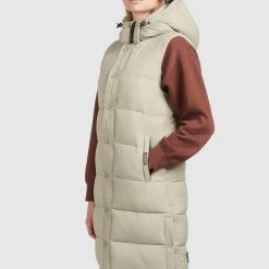 Neu ⌛ Khujo MAGNETA MATT - Weste - Blassgrün, Damen ✨