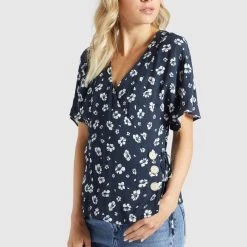 Coupon 🤩 Khujo GIOVANNA - Bluse - Blau-weiß Geblümt, Damen ❤️ -Khujo Verkaufsladen 64bd5adaf4e34964bc1f3c4b750fb4bc