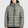 Rabatt 🥰 Khujo WANG - Winterjacke - Graugrün Polyester, Herren ✔️
