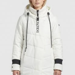Beste Bewertungen von ⭐ Khujo ELVA STRUCTURED - Wintermantel - Naturweiß, Damen ❤️