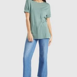 Besorgen 🔥 Khujo ALLMUT - T-Shirt Basic - Mint, Damen 🔥 -Khujo Verkaufsladen 68444ccd98c742bf9244013155760256