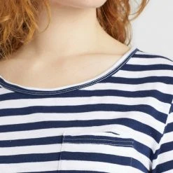 Budget 😉 Khujo VAISHALI - Jerseykleid - Blau Gestreift, Damen 🌟 -Khujo Verkaufsladen 69847037a0ea4df69ce582cac8fef72a