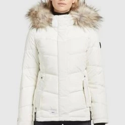 Bestes Angebot ✔️ Khujo WINSEN - Winterjacke - Naturweiß, Damen 🤩