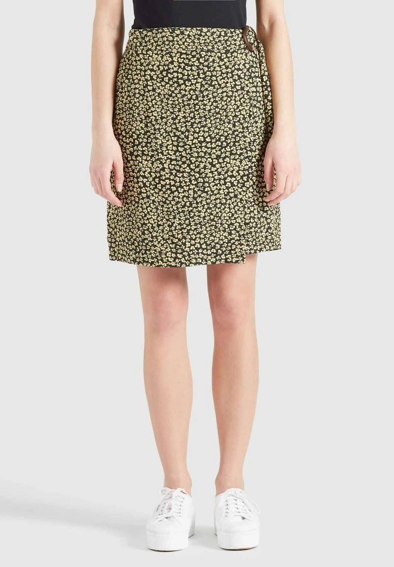 Blitzangebot ✔️ Khujo ARMATA - Wickelrock - Schwarz/gelb, Damen 🥰 1 Blitzangebot ✔️ Khujo ARMATA - Wickelrock - Schwarz/gelb, Damen 🥰