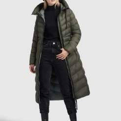 Bestpreis 😉 Khujo INGRAM SHINE - Wintermantel - Dunkeloliv, Damen 😀 -Khujo Verkaufsladen 6fbd1aa51d184bf383e9200348fbb2e9