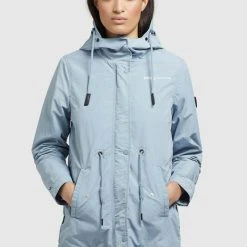 Bestes Angebot 😀 Khujo CAIMA - Parka - Hellblau, Damen ⌛