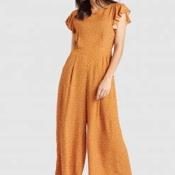Coupon 🎉 Khujo KAMEA - Jumpsuit - Ochre, Damen ✨