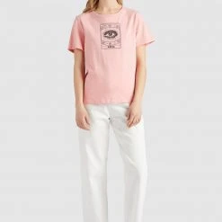 Bestpreis ✨ Khujo HELA - T-Shirt Print - Rosa, Damen 🎉