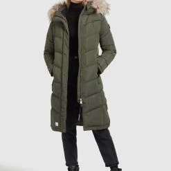 Schlussverkauf 💯 Khujo LUBECK LONG5 - Wintermantel - Dunkeloliv, Damen 🎉 -Khujo Verkaufsladen 7256fe0a50404f0d81446c70ba5f7bda