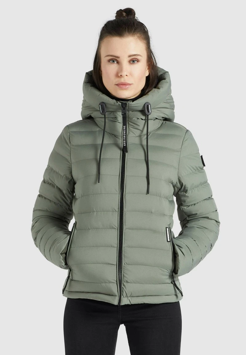 Billig 👏 Khujo LOVINA MATT - Übergangsjacke - Graugrün, Damen 🎁 1 Billig 👏 Khujo LOVINA MATT - Übergangsjacke - Graugrün, Damen 🎁