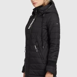 Top 10 😉 Khujo SHINE2 STRUCTURED - Wintermantel - Schwarz, Damen 🤩 -Khujo Verkaufsladen 749fc1702b5a40fb8be90e9f9e91aaa0