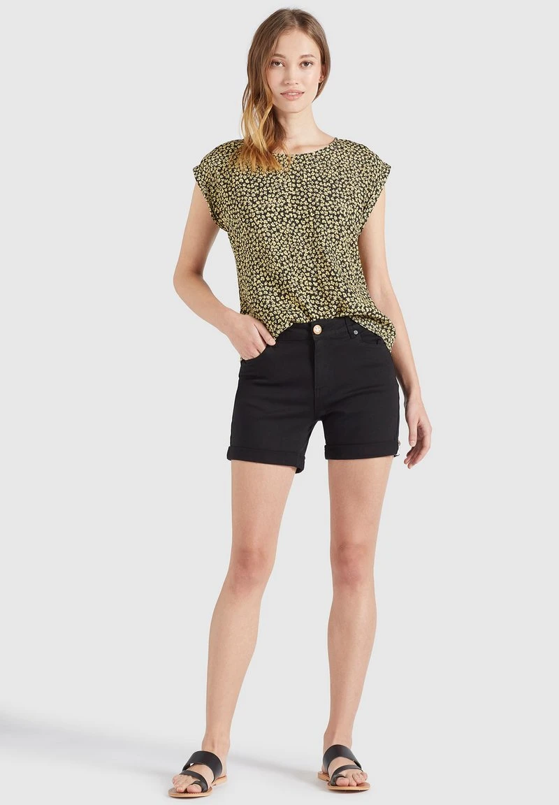 Billig ✨ Khujo LOMBA - Bluse - Schwarz-gelb Geblümt, Damen ✨ 2 Billig ✨ Khujo LOMBA - Bluse - Schwarz-gelb Geblümt, Damen ✨ – Bild 2