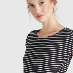 Billig 😀 Khujo CRISTELLA - Maxikleid - Schwarz-weiß Gestreift, Damen ⌛ -Khujo Verkaufsladen 761df09987f54eb48a824311f4bd459f