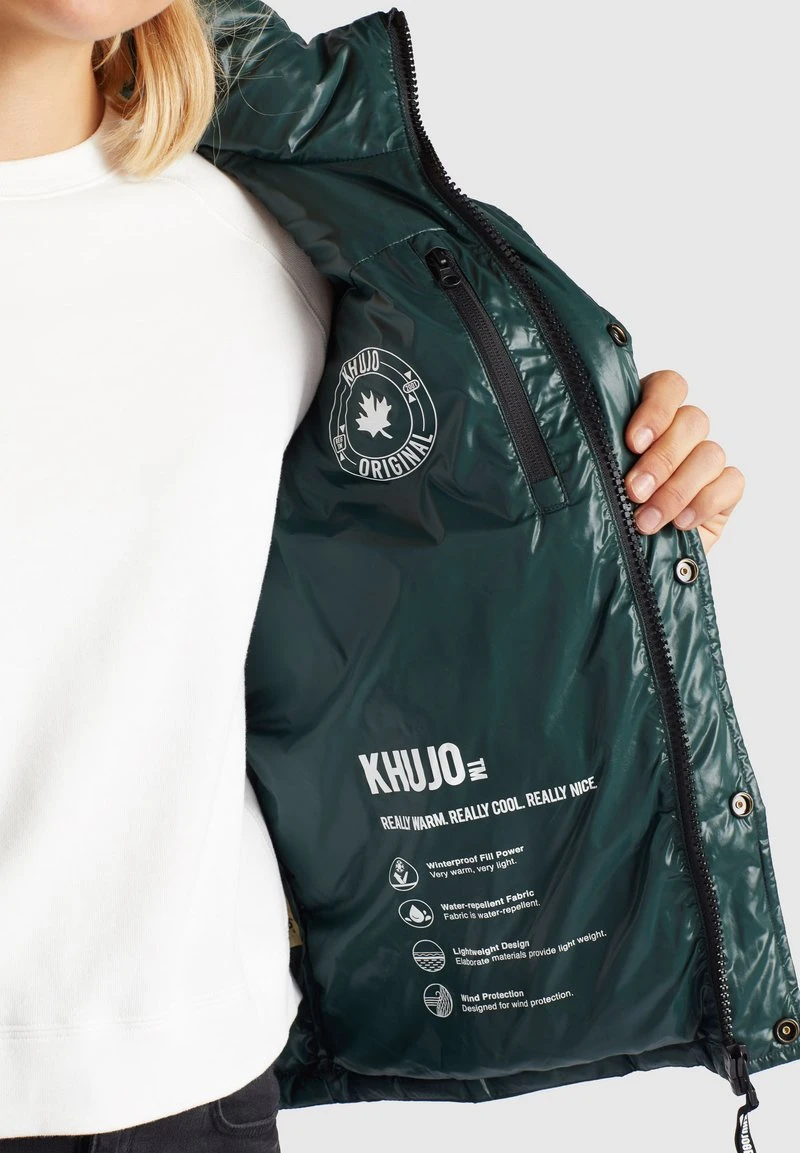Billig 💯 Khujo CAMILLE - Winterjacke - Dunkelgrün Glänzend, Damen ❤️ 6 Billig 💯 Khujo CAMILLE - Winterjacke - Dunkelgrün Glänzend, Damen ❤️ – Bild 6