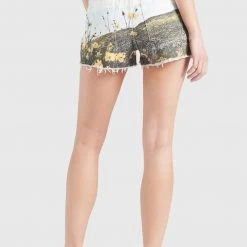 Schlussverkauf ✔️ Khujo ANOUK - Jeans Shorts - Blau Weiß Gemustert, Damen 💯 -Khujo Verkaufsladen 77f8045b2efc41baa3c20de6aa4954a8