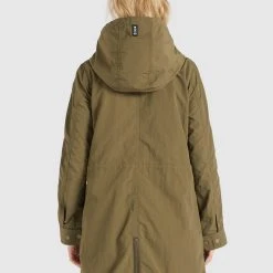 Billig ❤️ Khujo NEPHELE - Parka - Khaki, Damen ✨ -Khujo Verkaufsladen 7891d8d9ff684e04b38b85b085f818a2
