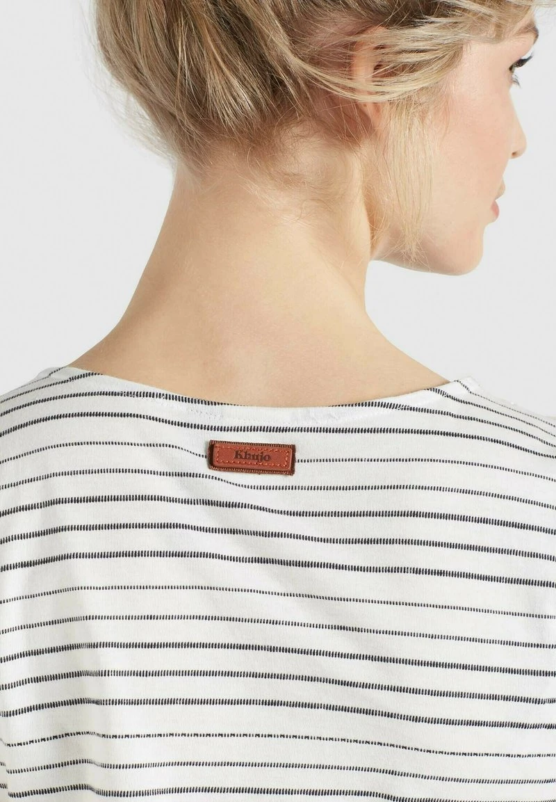 Brandneu 🎉 Khujo RAFAELA - T-Shirt Print - Weiß-schwarz Gestreift, Damen ✔️ 7 Brandneu 🎉 Khujo RAFAELA - T-Shirt Print - Weiß-schwarz Gestreift, Damen ✔️ – Bild 7