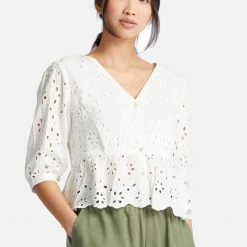 Auslauf ✔️ Khujo GALILEA - Bluse - White, Damen 🔔 -Khujo Verkaufsladen 805d4085699f4c5685d77c55b2a8a957