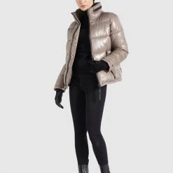 Besorgen ⭐ Khujo BLONDIE - Winterjacke - Taupe Glänzend, Damen ⌛ -Khujo Verkaufsladen 8324a186b003448bac50b8f7dab9bcfa