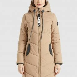 Am billigsten 🔔 Khujo ARIBAY PEACHED - Wintermantel - Beige, Damen ⭐