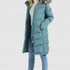 Budget 🌟 Khujo LUBECK LONG - Wintermantel - Blaugrau, Damen ⭐ -Khujo Verkaufsladen 884c3aacfd43458886337dea0eb8dbe0