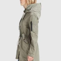 Budget ⭐ Khujo CATHARINA - Parka - Hellkhaki, Damen ⭐ -Khujo Verkaufsladen 885a1be03e0c4a9c888271412189fdb1