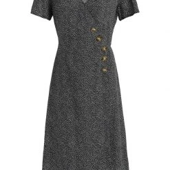 Neu 🛒 Khujo PORGY - Freizeitkleid - Schwarz-weiß Gepunktet, Damen ❤️ -Khujo Verkaufsladen 8867c8f29411433dbe02588edd7e2281
